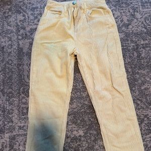 Chunky Yellow Courderoy Pants